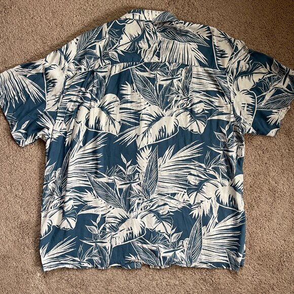 Paradise Found Hawaiian Shirt Mens XL Blue Tom Selleck Magnum PI Vintage Resort - Picture 7 of 7